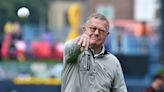 Legendary Holy Cross basketball coach George Blaney tosses out first pitch at WooSox game