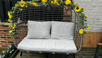 I found a bargain viral egg chair then transformed it using B&M buys and DIY