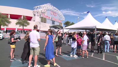 Las Vegas event center ‘reaches capacity’ during Kamala Harris campaign rally