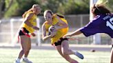 Sophia Keirns and juniors dominate seniors in Bret Harte’s powder puff football game - Calaveras Enterprise