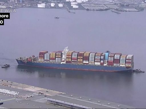 Ship That Hit Baltimore Bridge Towed Back to Port