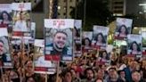A rally in Tel Aviv urging the Israeli government to secure the release of hostages held in Gaza