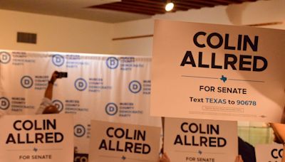 Democrat Colin Allred brings campaign for U.S. Senate to Corpus Christi