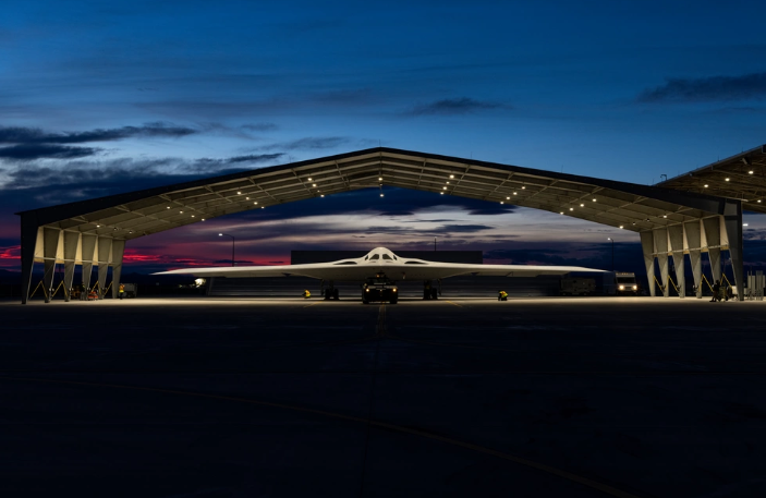 Air Force releases brand new photos of secretive B-21 stealth bomber