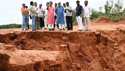 Rajendra Singh visits Erra Matti Dibbalu, Mudasarlova and Bheemunipatnam, decries destruction of environment