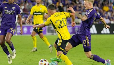 Rossi scores twice, leads Crew past Orlando City 2-0 for third straight road win