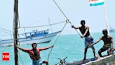 Sri Lankan navy detains nine Indian fishermen | Chennai News - Times of India