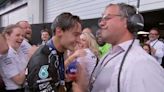 Russell refuses Sky Sports interview after covering champagne on Ted Kravitz