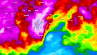 全台「一片紫白」大雨橫掃！連6天下雨 這2區雨最猛│TVBS新聞網