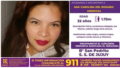 Se busca a Ana Carolina del Rosario Mendoza