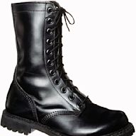 Combat boots are a rugged style of womens boots that were originally designed for military use. They typically have a lace-up front and a sturdy sole, and can be made of leather or synthetic materials. They are often worn with jeans or leggings for a casual and edgy look.