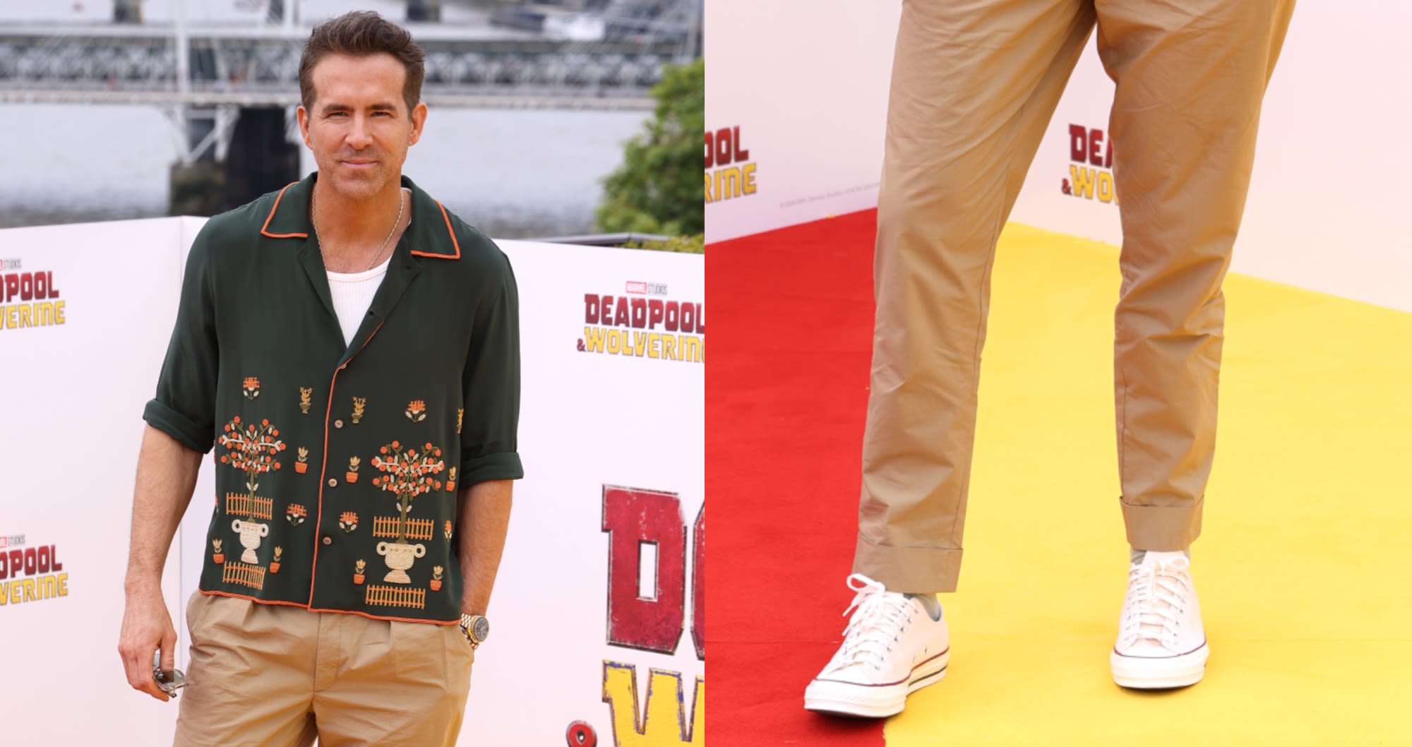 Why Ryan Reynolds Stepped Out in These Converse Sneakers for ‘Deadpool & Wolverine’ London Press Tour