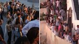 Shock vid shows HUNDREDS battle for sunset selfies on tourist island