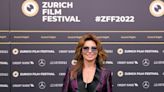 Shania Twain dazzles in purple satin suit at the Zurich Film Festival