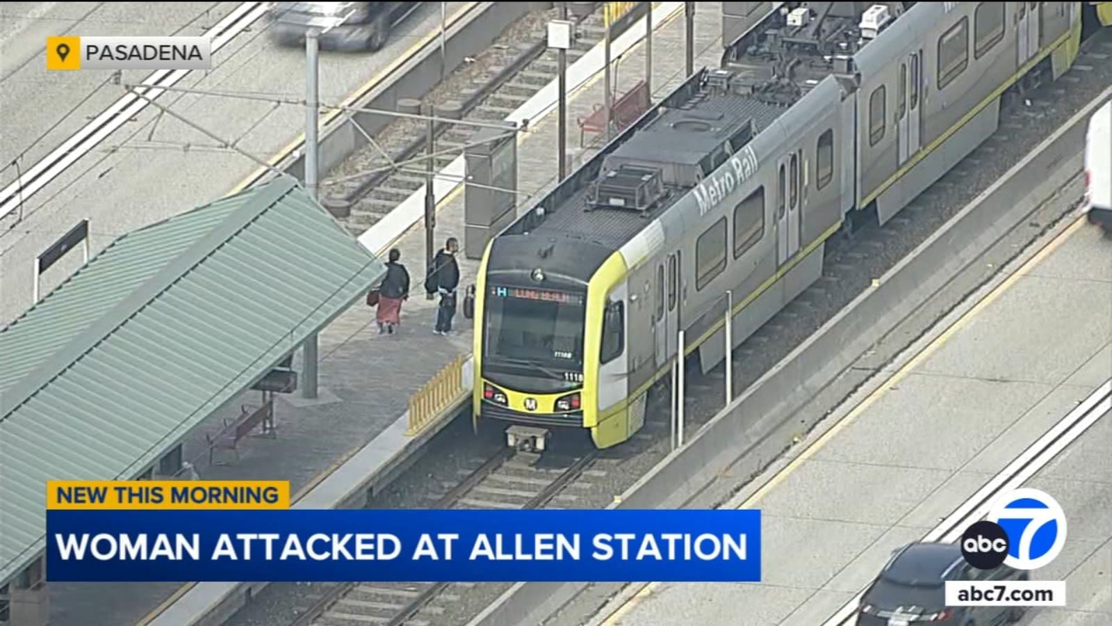 Woman attacked at Metro station in Pasadena; suspect in custody