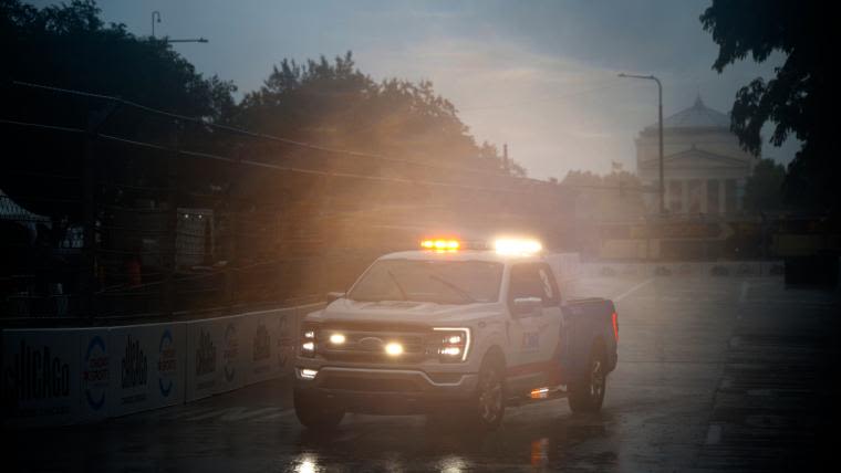 NASCAR at Chicago weather updates: Grant Park 165 halted as heavy rain spills onto Windy City street race | Sporting News