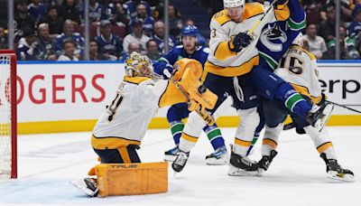 Forsberg and Beauvillier each get a goal and an assist and Predators knock off Canucks 4-1