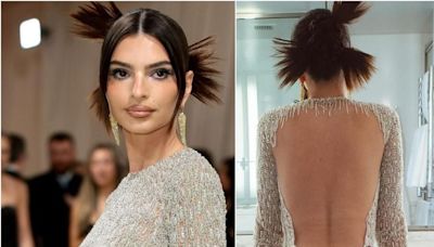 Fotos de Emily Ratajkowski y su vestido transparente