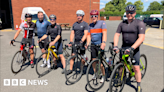 Yeovil firefighters cycle 270 miles for two charities