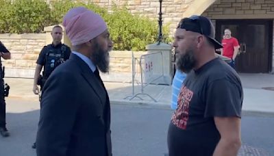 'I don't think I've ever respected Jagmeet Singh more': Canadians back NDP leader after 'corrupted b------' altercation with hecklers in Ottawa