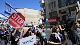 Israel judicial reform protesters block traffic, swarm Rabbinical Court