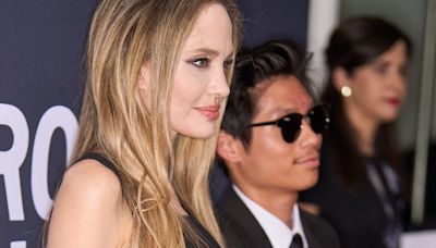 Angelina Jolie and Brad Pitt’s son Pax has facial scars in rare red carpet appearance