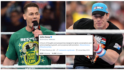 John Cena has finally revealed why he follows over 800,000 people on Twitter