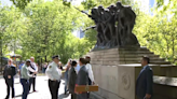 'Cowards': Anti-Israel protesters vandalize WWI memorial in New York, mayor says