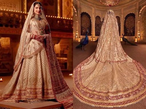 First pictures of Radhika Merchant’s fairytale bridal look by Abu Jani Sandeep Khosla - Times of India