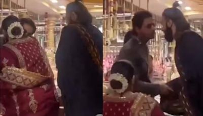 SRK hugs Deepika Padukone, Ranveer Singh at Anant Ambani’s wedding