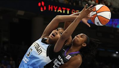 Angel Reese flexes toughness in her first Chicago Sky home game highlighted by a hard foul — and a costly error