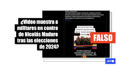 Un video de 2017 de militares contrarios a Maduro circula tras las elecciones de 2024 en Venezuela