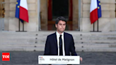 French PM Attal: I will hand my resignation on Monday morning - Times of India