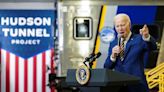 Biden offers millions and hope for delayed Hudson River tunnel project
