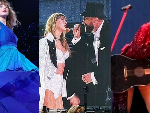 Todas las sorpresas de Taylor Swift en su paso por Inglaterra: Travis Kelce en el escenario, gente en el techo del estadio y más