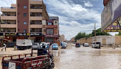 Rain and floods add to misery of Sudanese displaced by war