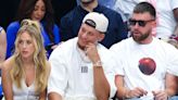 Travis Kelce Sits Courtside at NBA Playoffs with Patrick and Brittany Mahomes