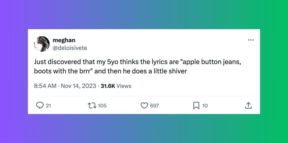 35 Funny Tweets About Kids' Song Lyric Rewrites