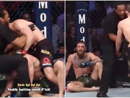 New footage shows exactly what Khabib said to Conor McGregor immediately after he submitted him