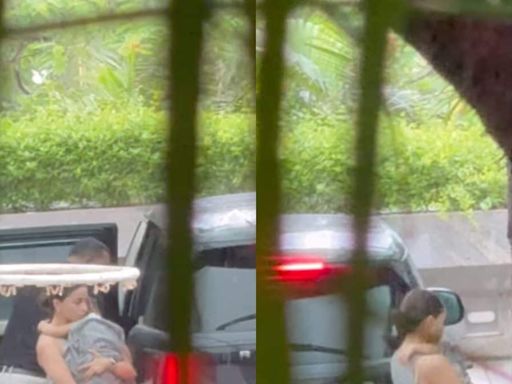 Alia Bhatt Protects Raha From Rain, Wraps Her In A Blanket As They Step Out; Watch - News18