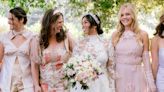 A bride spent 14 months designing custom bridesmaid dresses for her 'Bridgerton'-inspired wedding