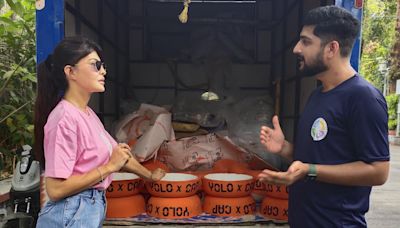Jacqueline Fernandez's YOLO Foundation Along With NGO Provide 1,000 Water Bowls For Stray Animals In Mumbai