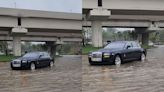 ₹5 crore Rolls-Royce Ghost breaks down on flooded road in Delhi. Internet says ‘Thar on the way to pull off’