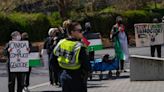 Gaza protesters at University of Victoria clearing encampment after trespass notice