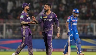 KKR become first team to qualify for IPL 2024 playoffs after defeating MI in rain-curtailed match in Kolkata