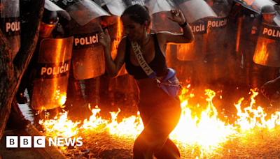 Venezuela election: Protesters clash with police after Maduro victory claim