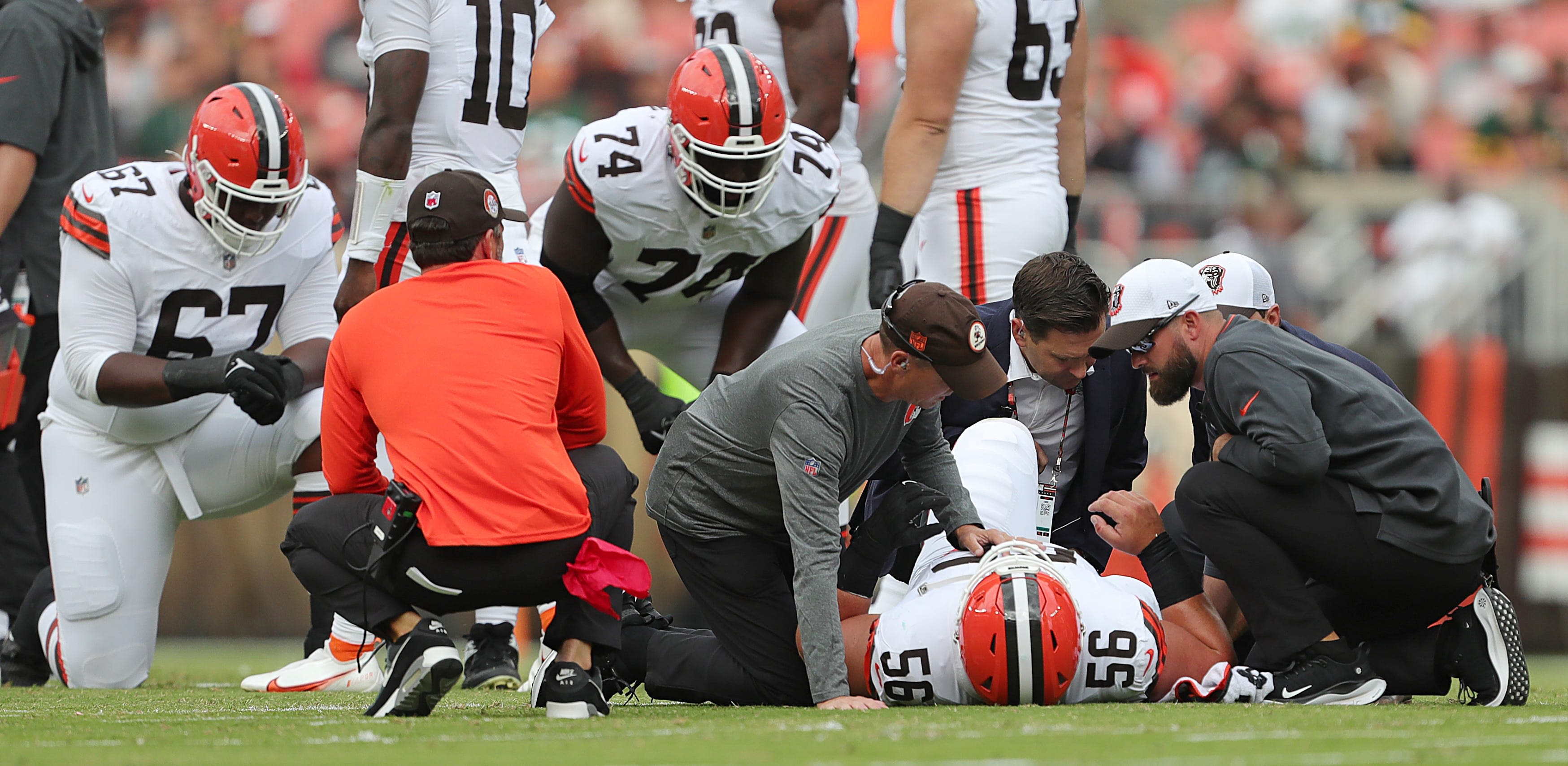 Luke Wypler's ankle injury just the latest blow to Browns offensive line | Takeaways