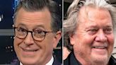 Stephen Colbert Gives Trump Pal Steve Bannon A Stinging Prison Sendoff