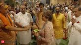 Spiritual leaders Swami Sadananda Saraswati and Swami Avimukteshwaranand attend Anant and Radhika's Aashirwad ceremony - The Economic Times