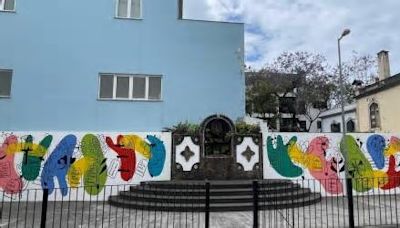Escola Francisco Franco inaugura mural ‘O Herbário da Democracia’